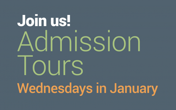 Admission Tours Wednesdays in January