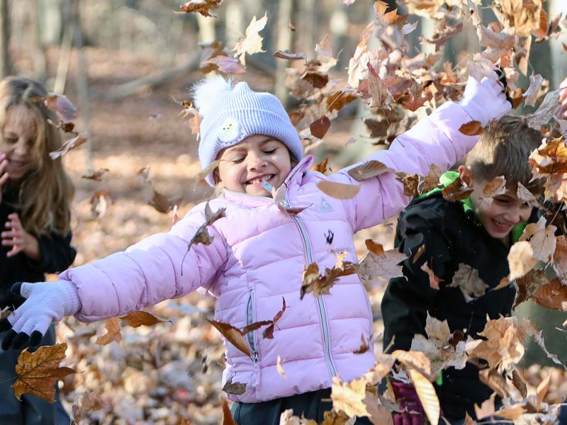 LS girls outdoors